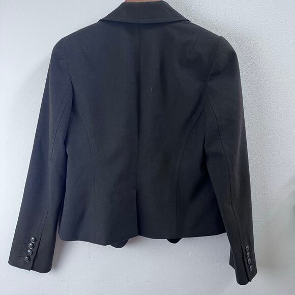 Trina Turk Cropped Brown Women's Blazer Size 4 Two-Buttons - Picture 2 of 7